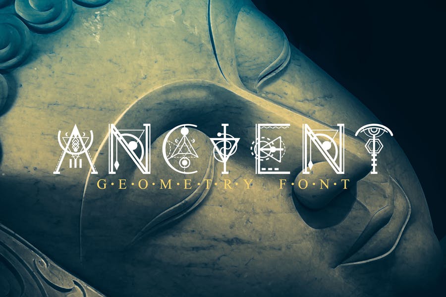 Ancient Geometry Font preview